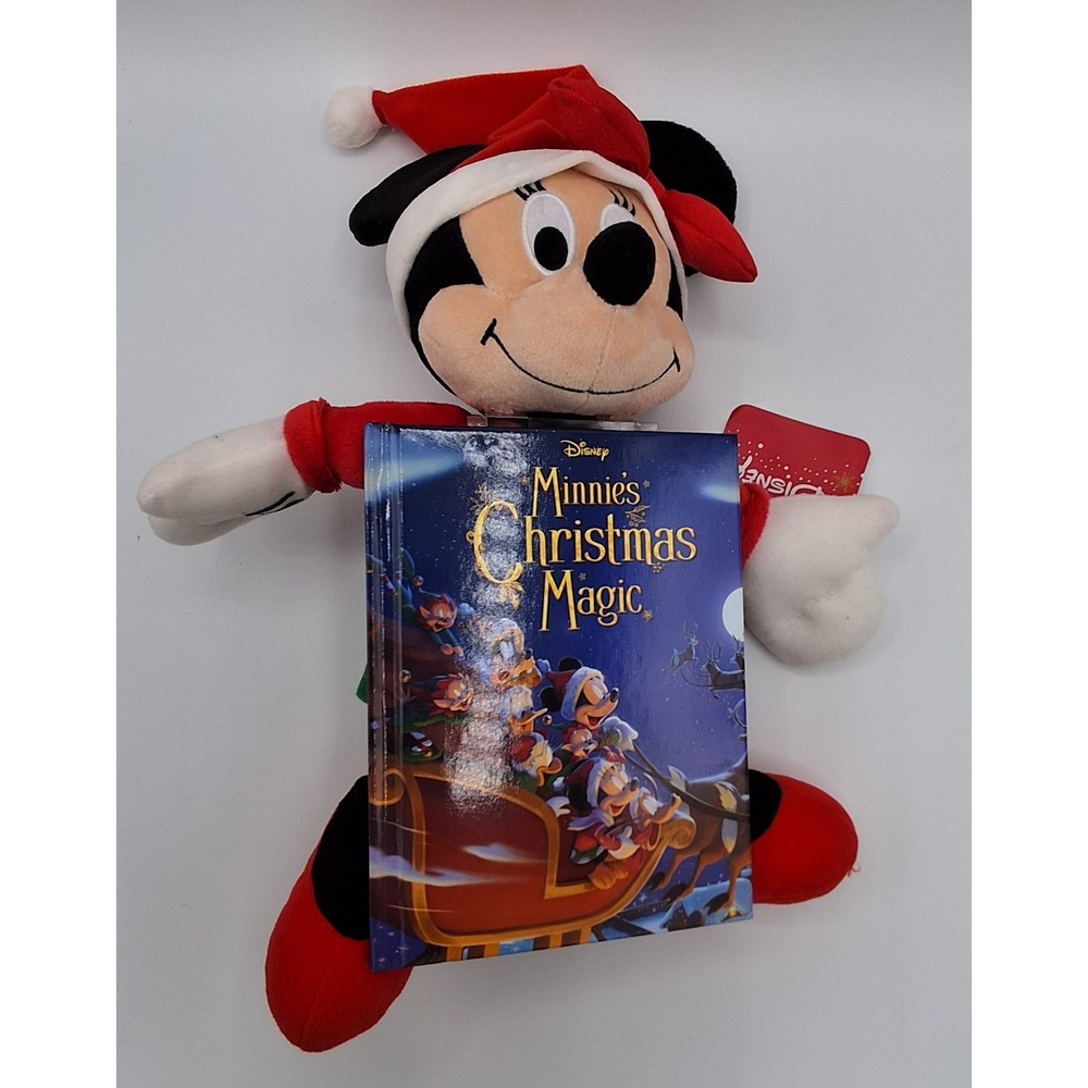 Kohls Cares Disney Minnie's Christmas Magic‎ Book & Plush Toy Holiday Gift Set